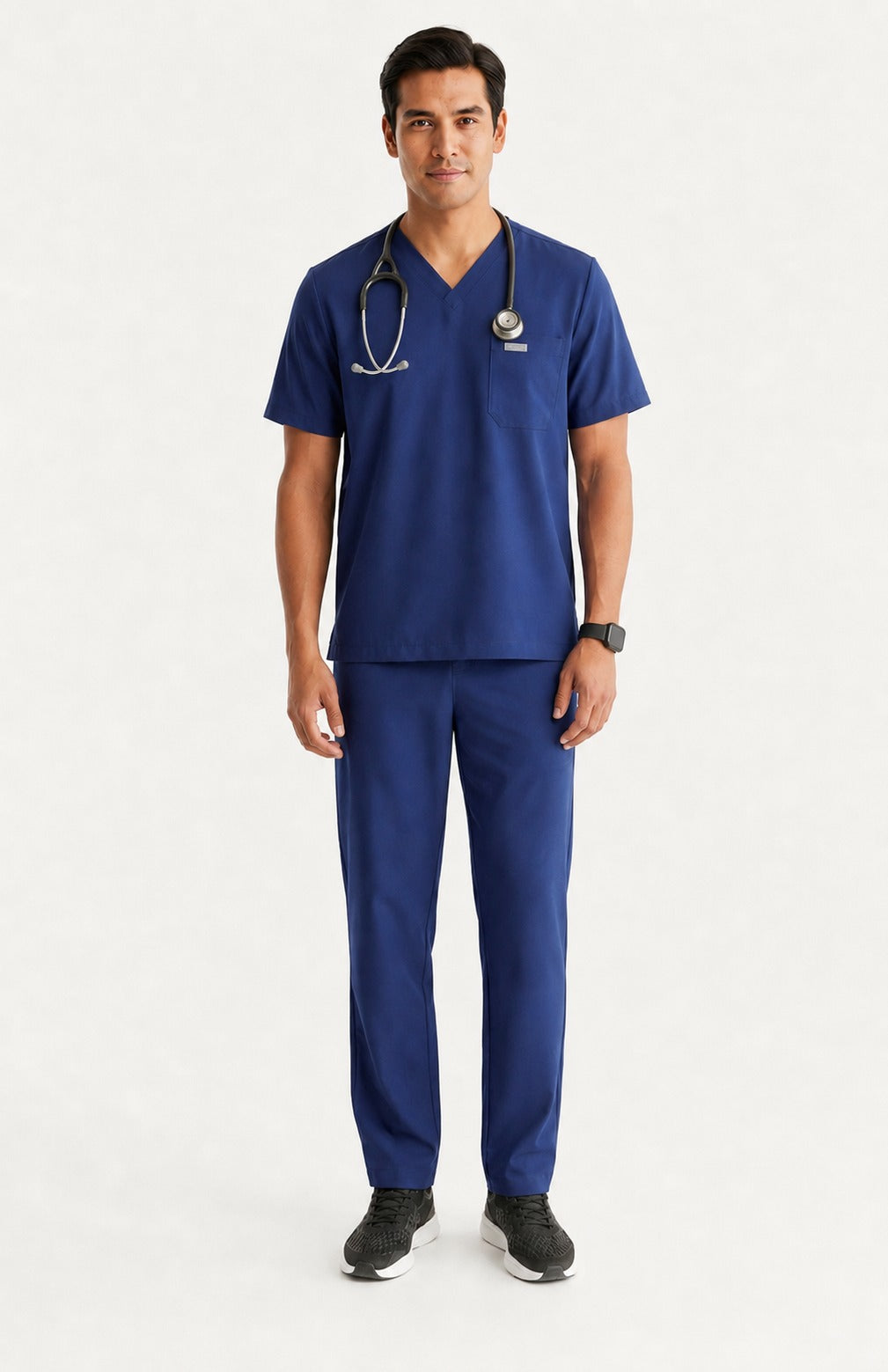 Men Eco Aware Performance Dark Blue Scrubs {11 Pocket}