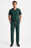 Men Util Tech 5 Pocket Dark Green Scrubs