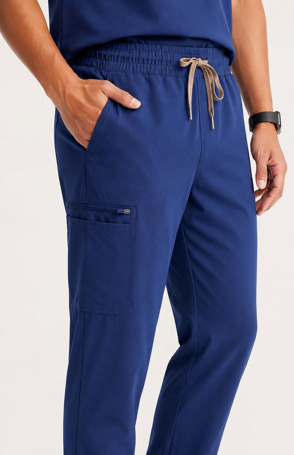 Men Eco Aware Performance Dark Blue Scrubs {11 Pocket}