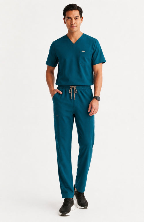 Classic Performance Aqua Blue Scrubs (AirEdge Fabric)