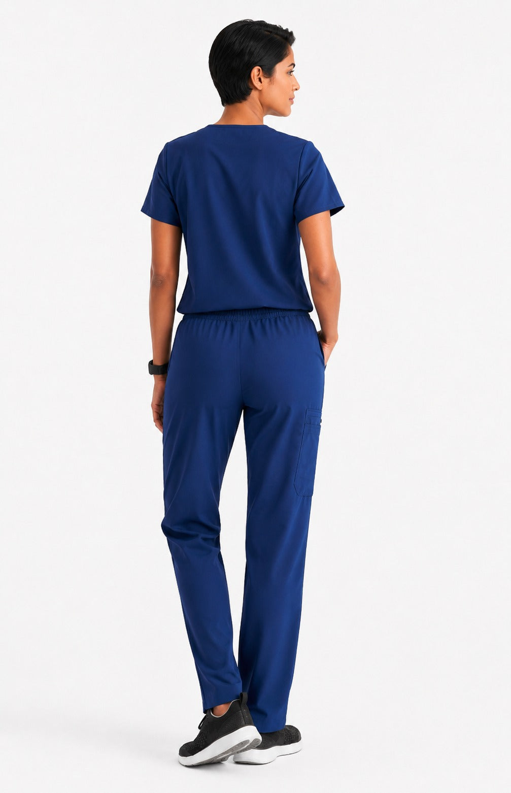 Women Classic Performance Blue Scrubs (AirEdge Fabric)