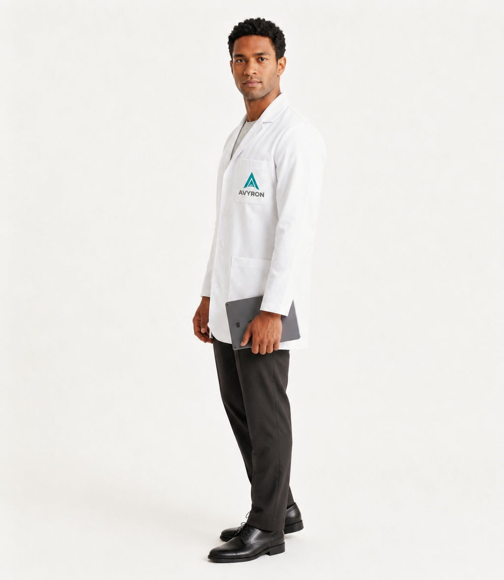 Men White LAB COAT By Avryon