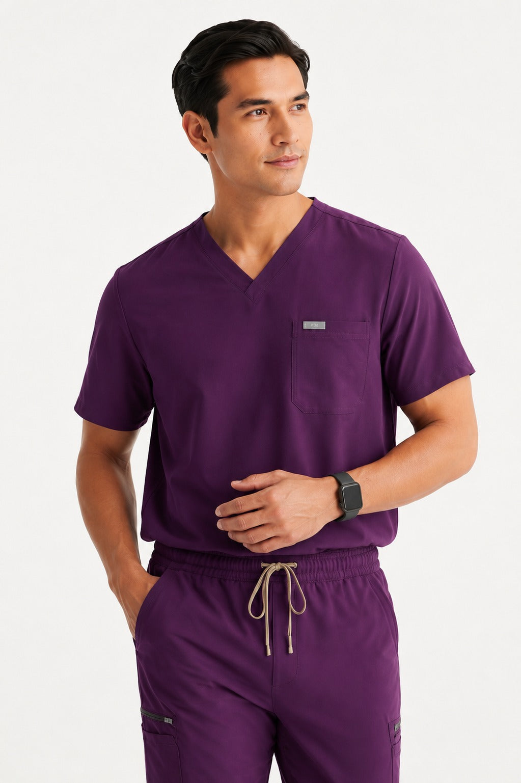 Men Eco Aware Performance Purple Scrubs {11 Pocket}