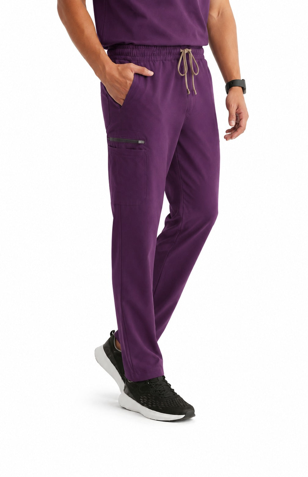 Men Eco Aware Performance Purple Scrubs {11 Pocket}