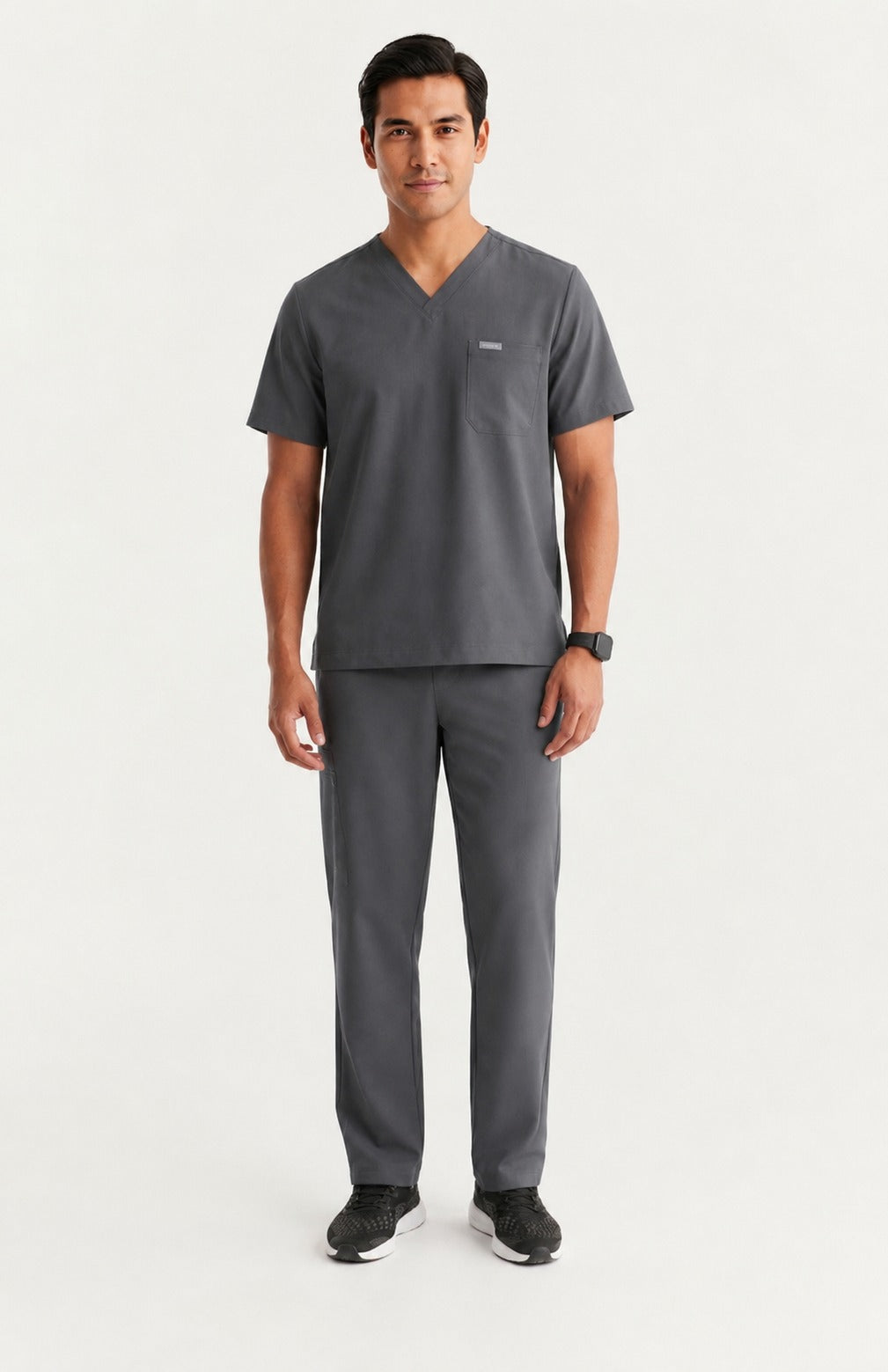 Men Eco Aware Performance Slate Grey Scrubs {11 Pocket}