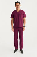 Classic Performance Burgundy Scrubs (AirEdge Fabric)